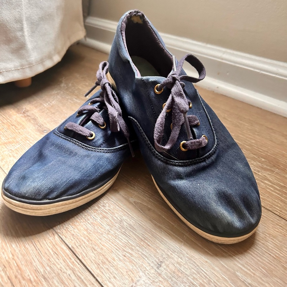 Grasshoppers Ortholite Denim Sneakers, Size 7.5W